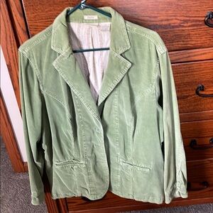 St. John’s bay Women's Green Corduroy Jacket